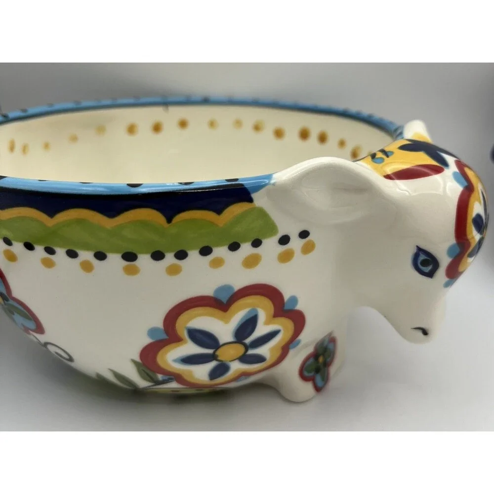 Espana Lifestyle Tabletops “Bocca” Cow Sauce / relish Dish & Bowl Cottage Farm
